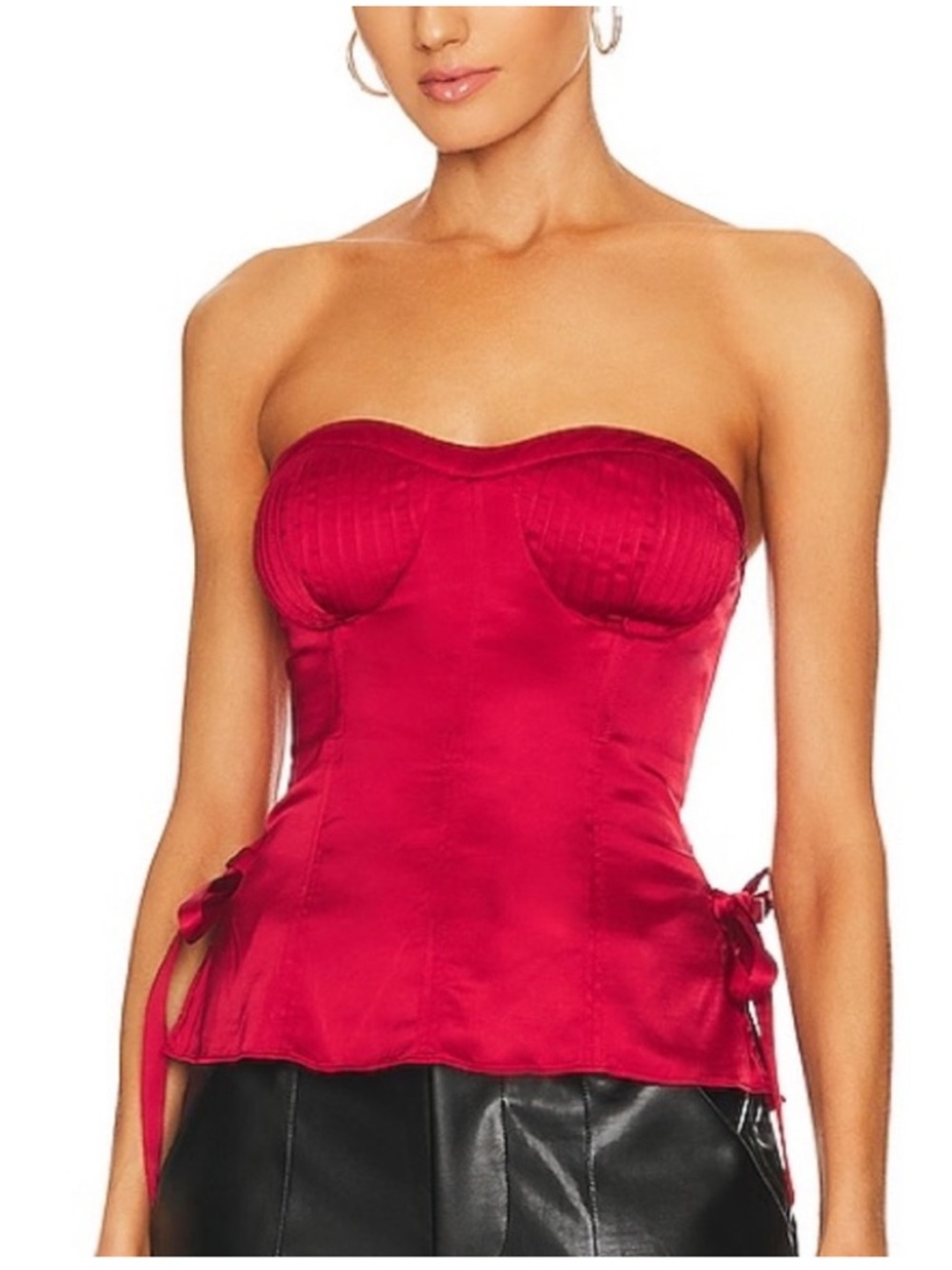 LPA Red Poise Corset Top